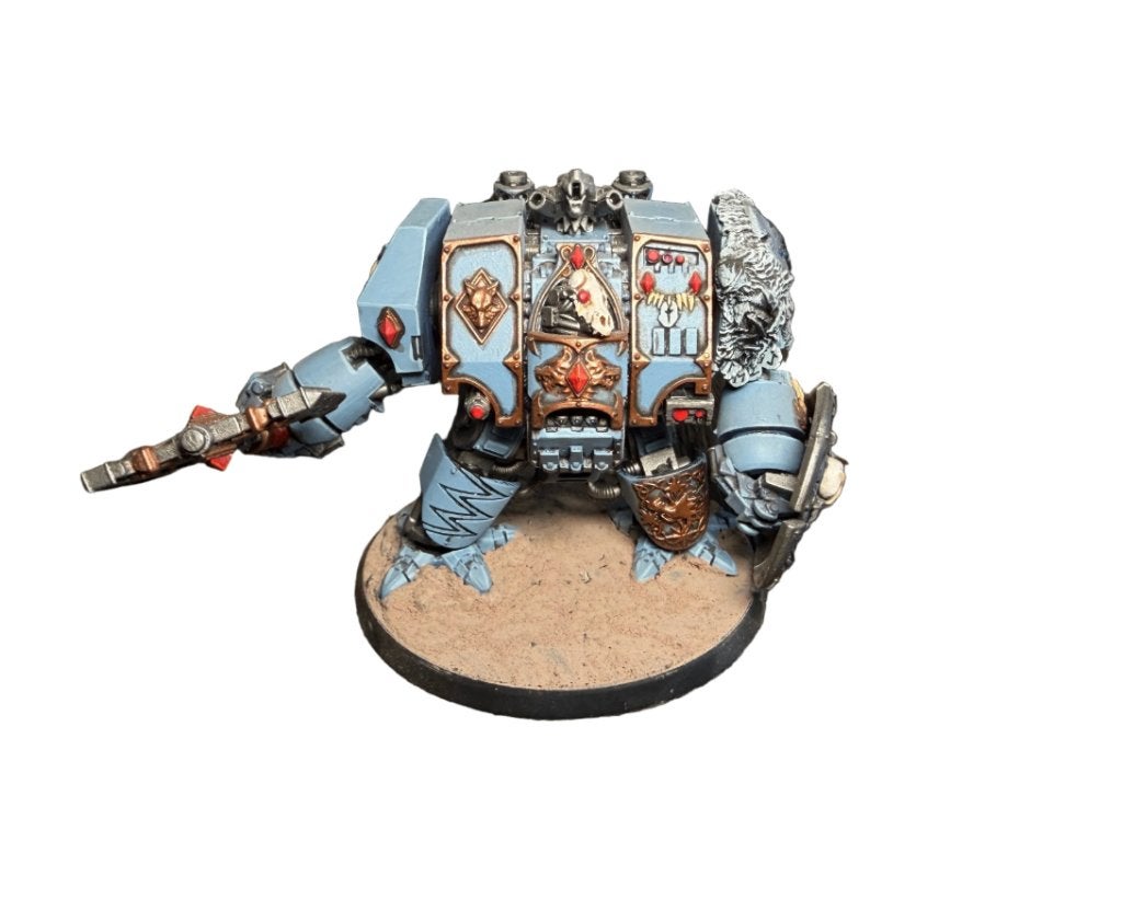 Warhammer 40K Space Marine Space Wolves Dreadnought, ., Warhammer, Ophalen of Verzenden, Zo goed als nieuw
