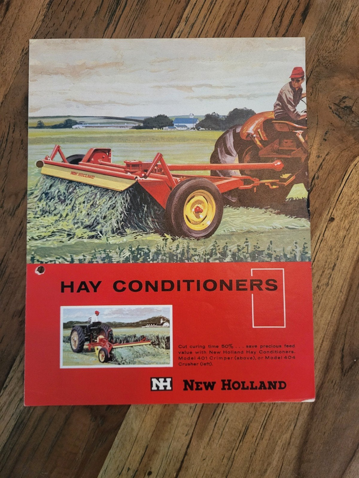 tractor folder New Holland HAY CONDITIONERS, Boeken, Ophalen of Verzenden, Zo goed als nieuw