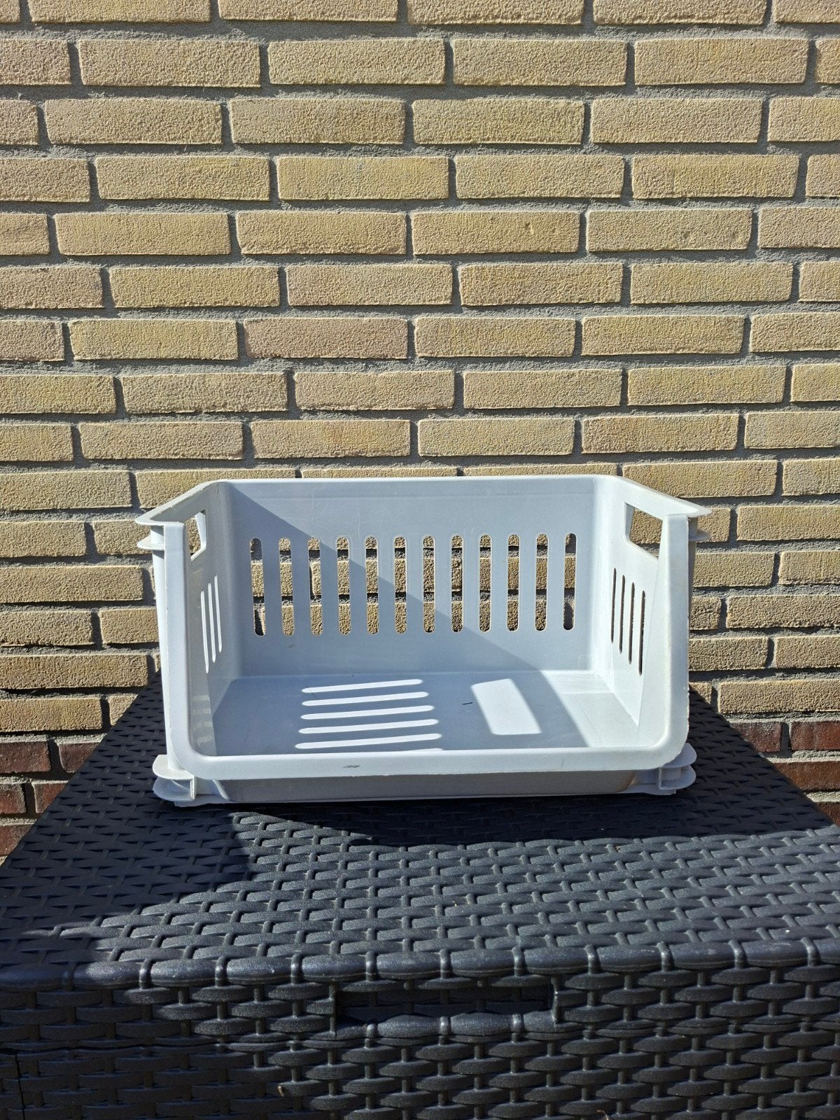 Stapelbare opbergmanden - 2 stuks, Huis en Inrichting, Ophalen, Gebruikt, Kunststof