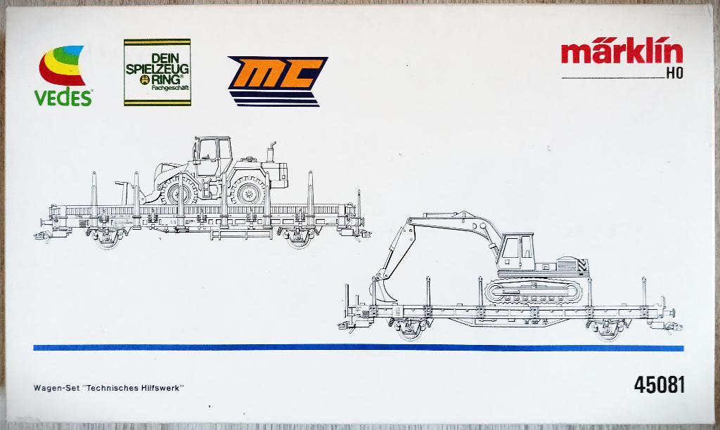 Marklin wagonset 45081 Technisches Hilfswerk nieuw, Wisselstroom, Wagon, Ophalen of Verzenden, Zo goed als nieuw