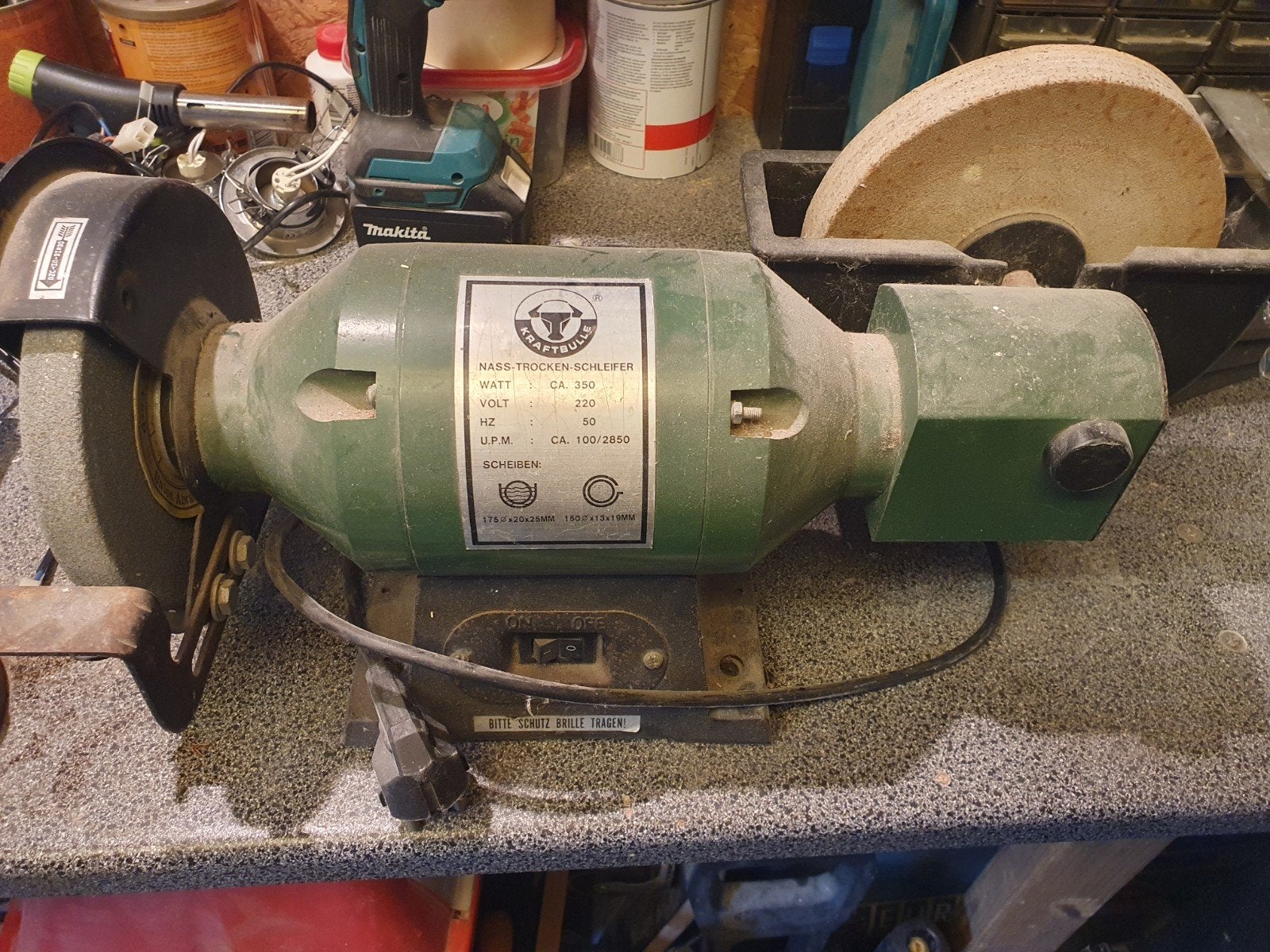 Slijpsteen., Ophalen, Gebruikt, Minder dan 700 watt, Werkbankslijpmachine