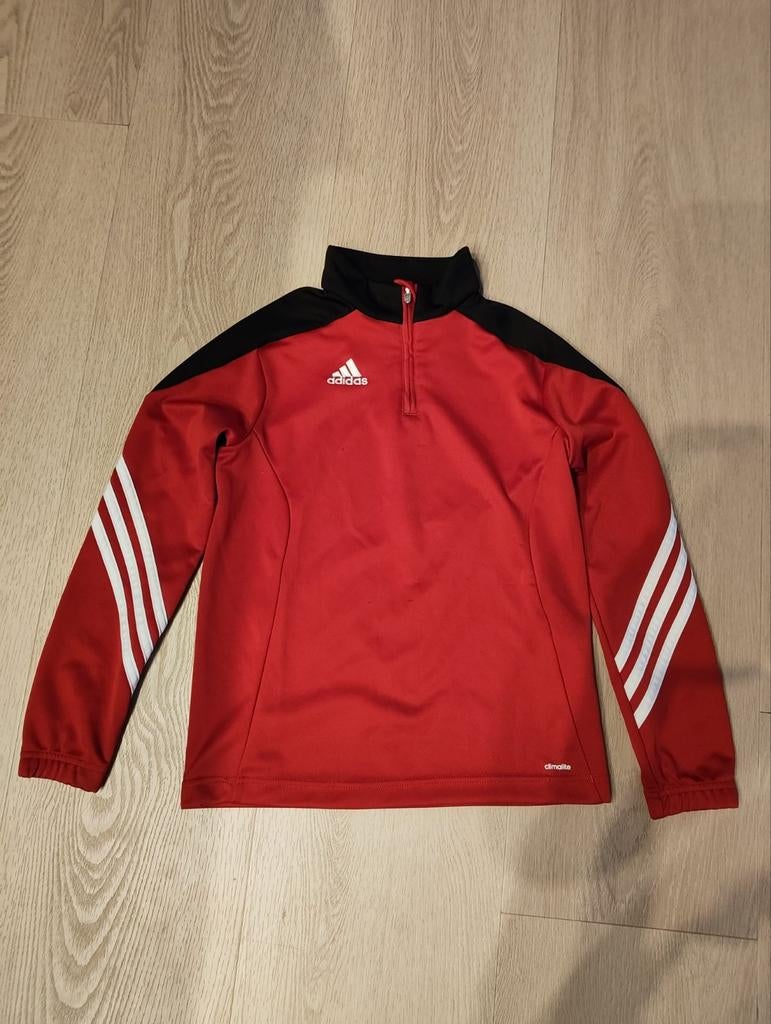 Adidas Climalite Trainingstrui Rood/Zwart Maat 140, Ophalen of Verzenden, Zo goed als nieuw