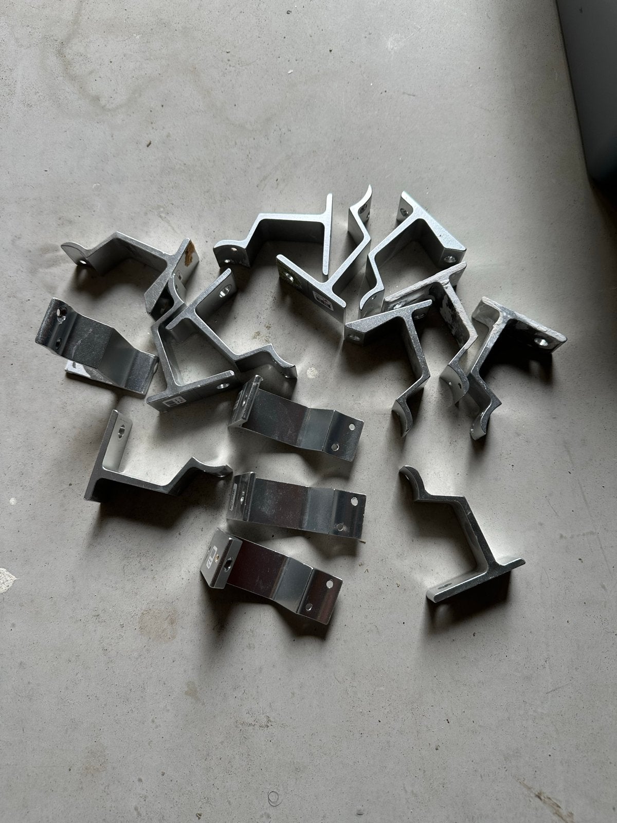 metalen beugels/steunen voor trapleuning, Ophalen of Verzenden, Gebruikt, Minder dan 50 mm, Overige typen