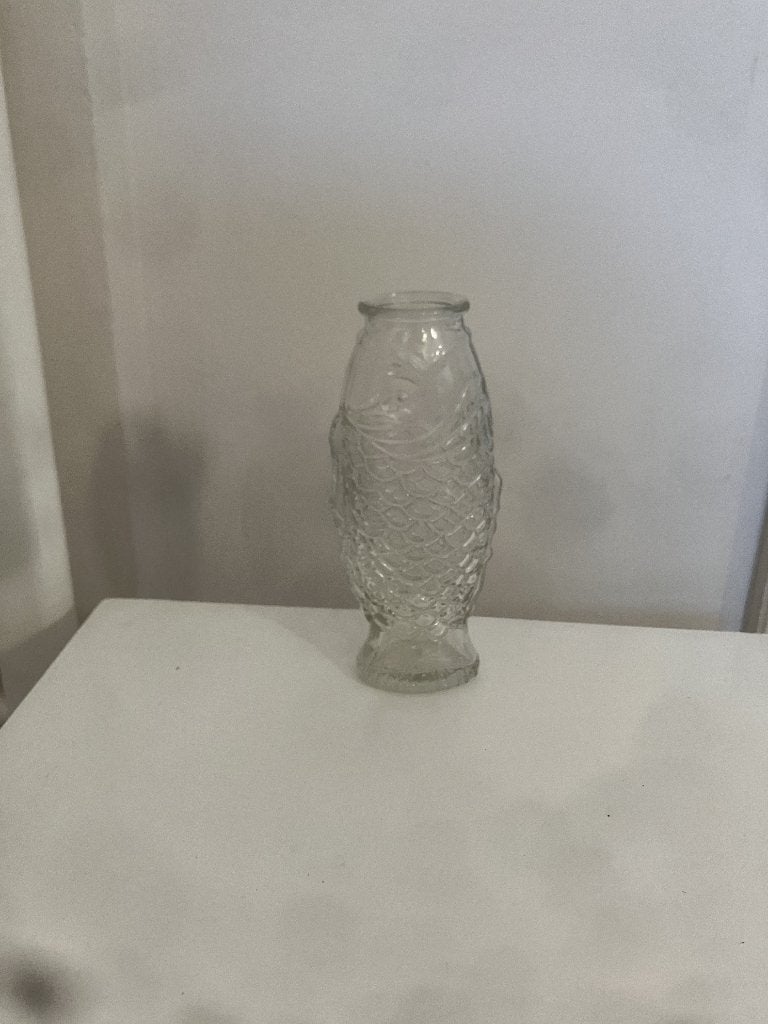 Vis vaasje van glas, Glas of Glazen, Ophalen of Verzenden, Overige stijlen, Glas