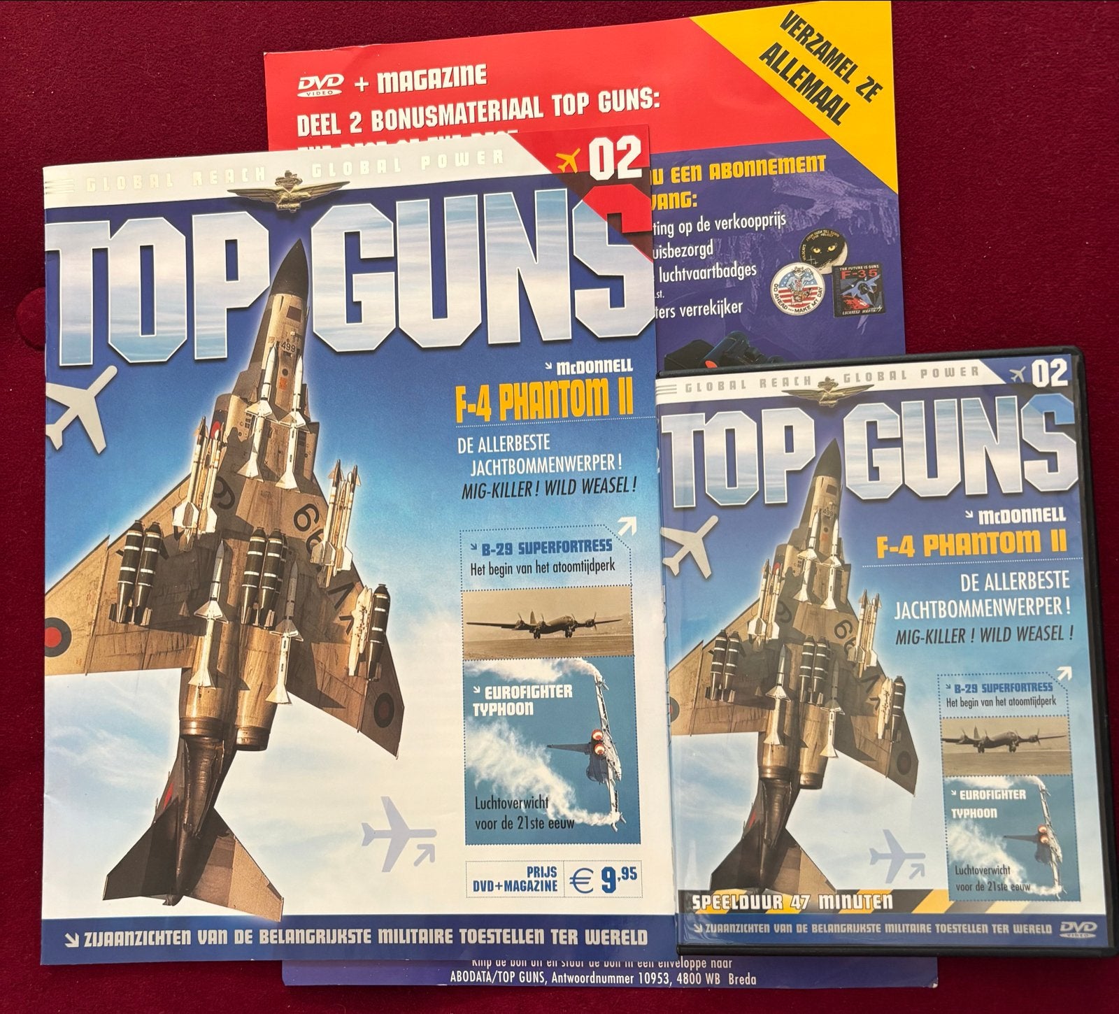 Top Guns 02: McDonnell F-4 l II DVD + Magazine, Cd's en Dvd's, Dvd's | Documentaire en Educatief, Engels, Verzenden, Alle leeftijden