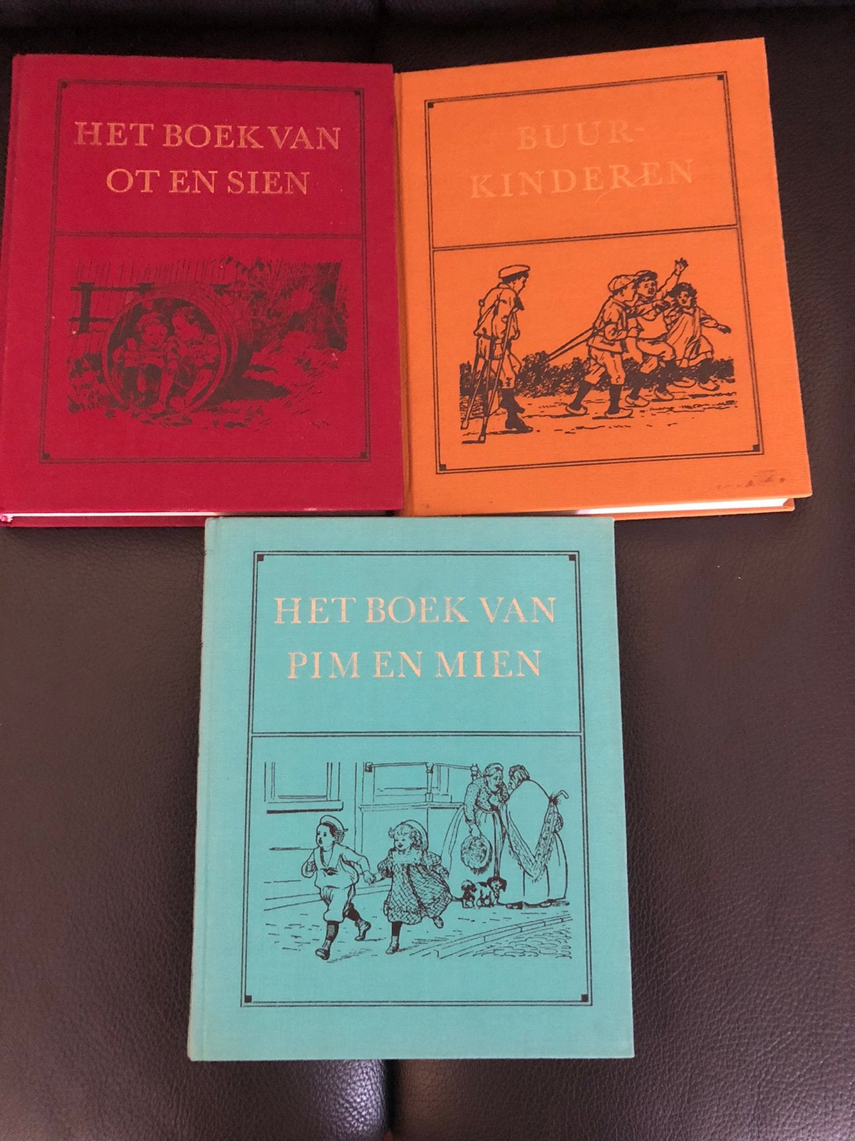 Hetboek van Ot en Sien,Buurkinderen,Het boek van Pim en Mien, Antiek en Kunst, Ophalen of Verzenden