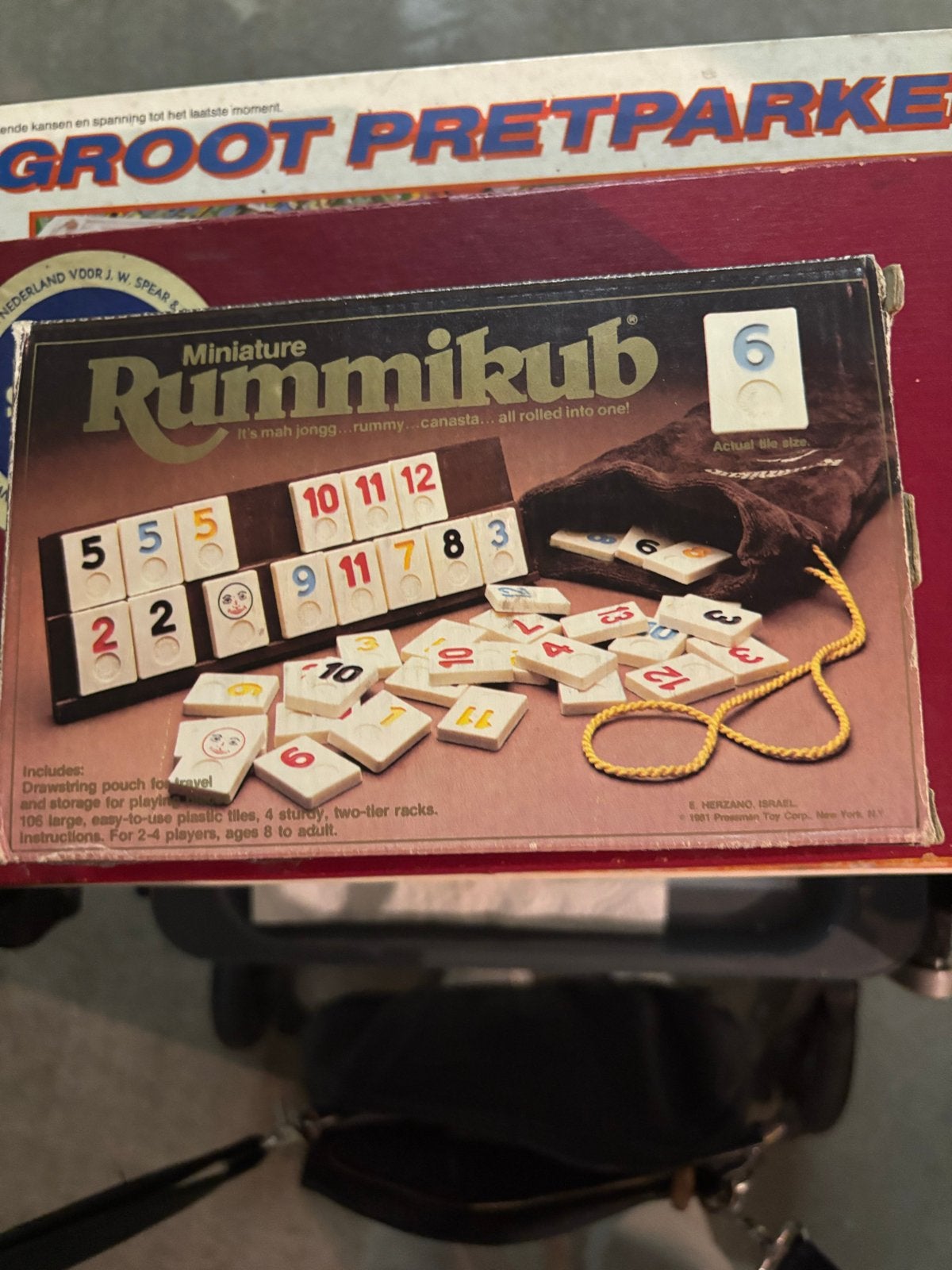 Miniatuur Rummikub - Reisspel, Hobby en Vrije tijd, Gezelschapsspellen | Bordspellen, Drie of vier spelers, Ophalen of Verzenden