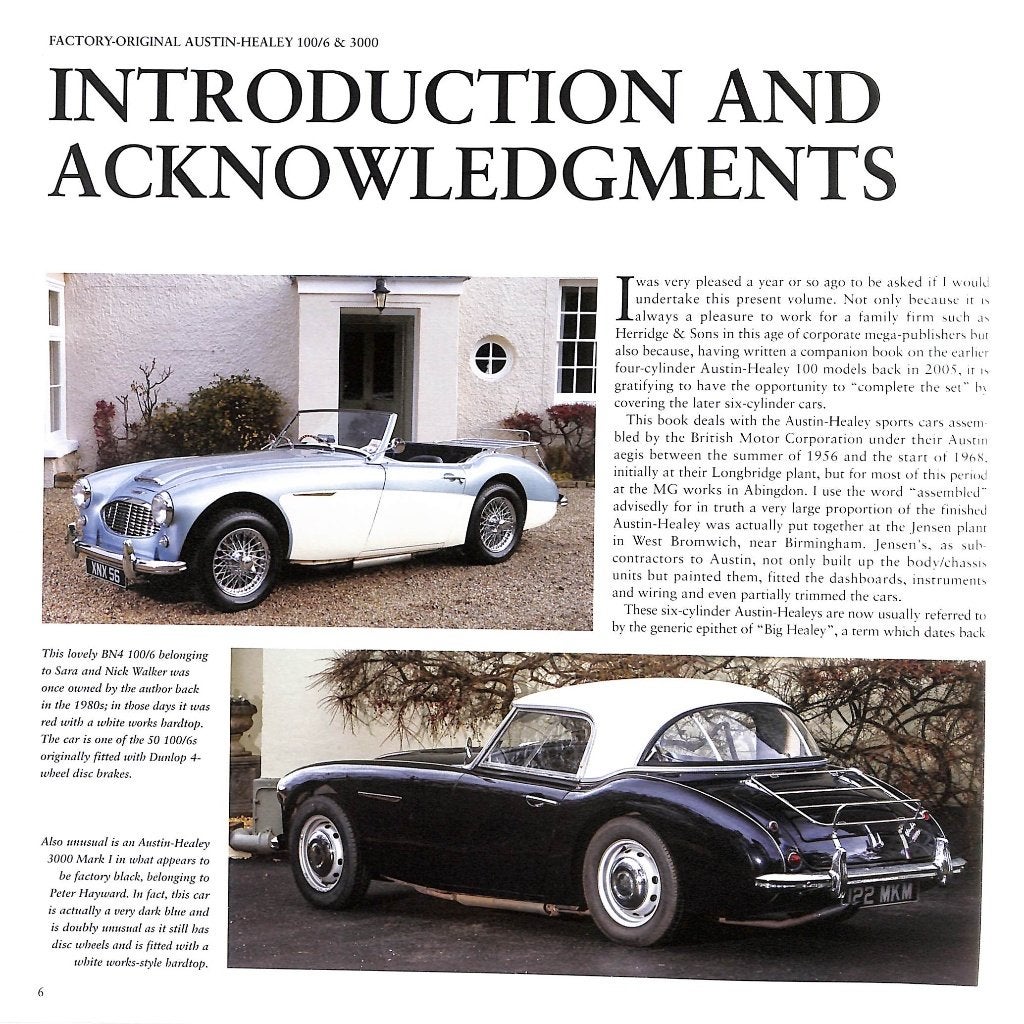 Factory-Original Austin-Healey 100/6 & 3000, Boeken, Verzenden, Nieuw, Overige merken, Bill Piggott