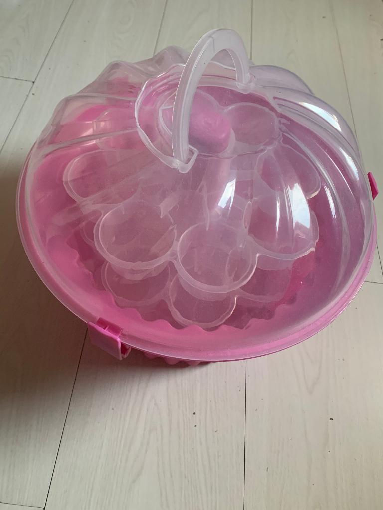 Cup cakes houder, Overige typen, Ophalen, Zo goed als nieuw, Kunststof