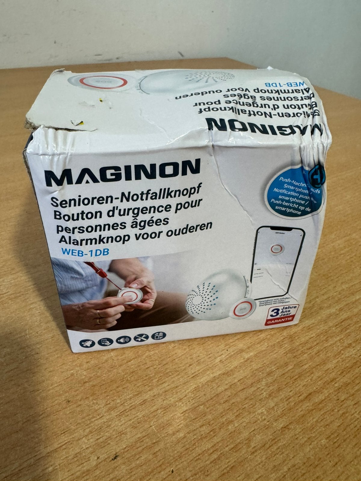 Alarmknop Maginon Voor Ouderen met WIFI ( 33 melodieën ), Ophalen of Verzenden, Zo goed als nieuw