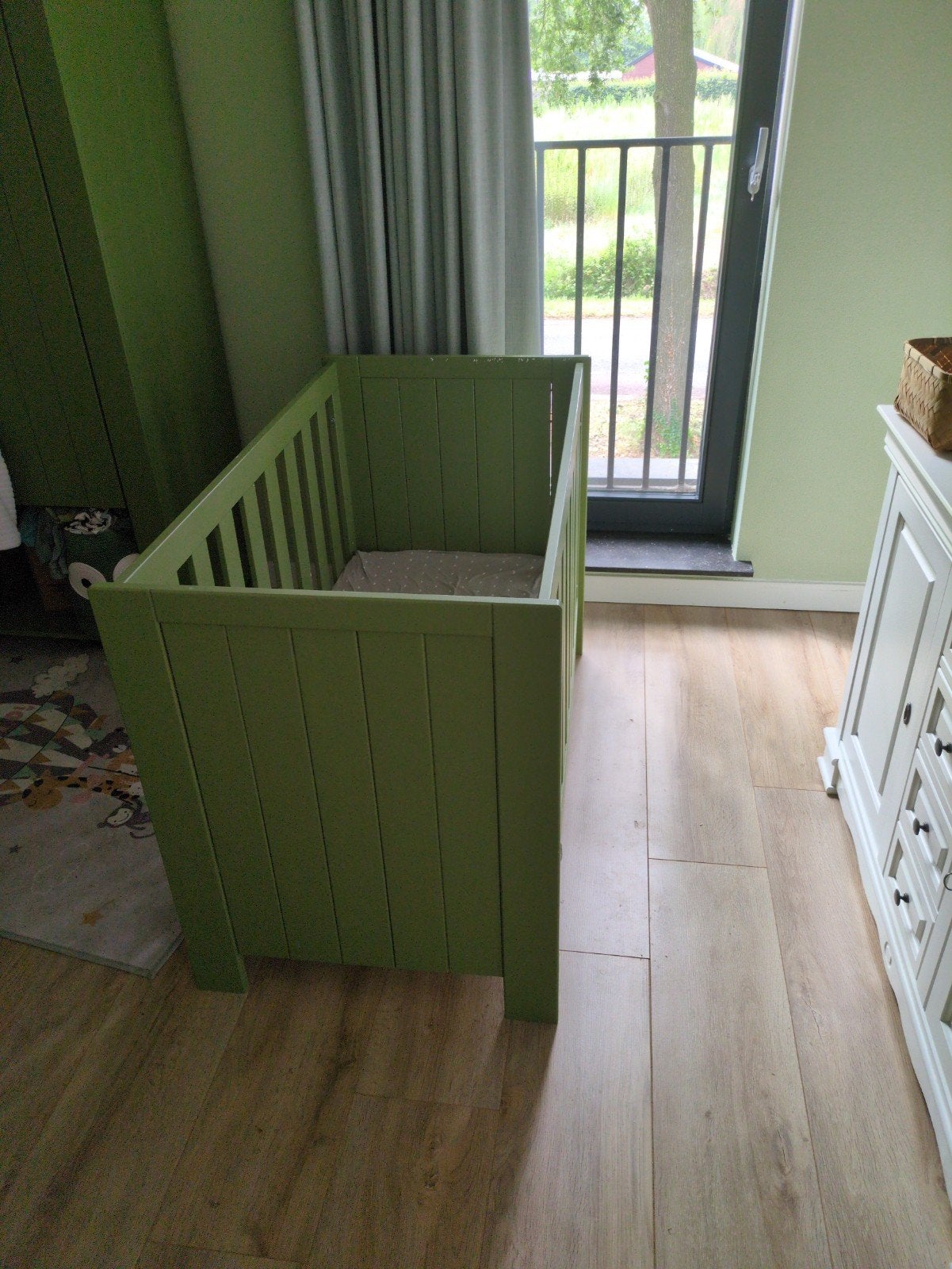 Ledikant 60x120 cm inclusief lattenbodem, Kinderen en Baby's, Kinderkamer | Bedden, Gebruikt, Ophalen of Verzenden, Lattenbodem