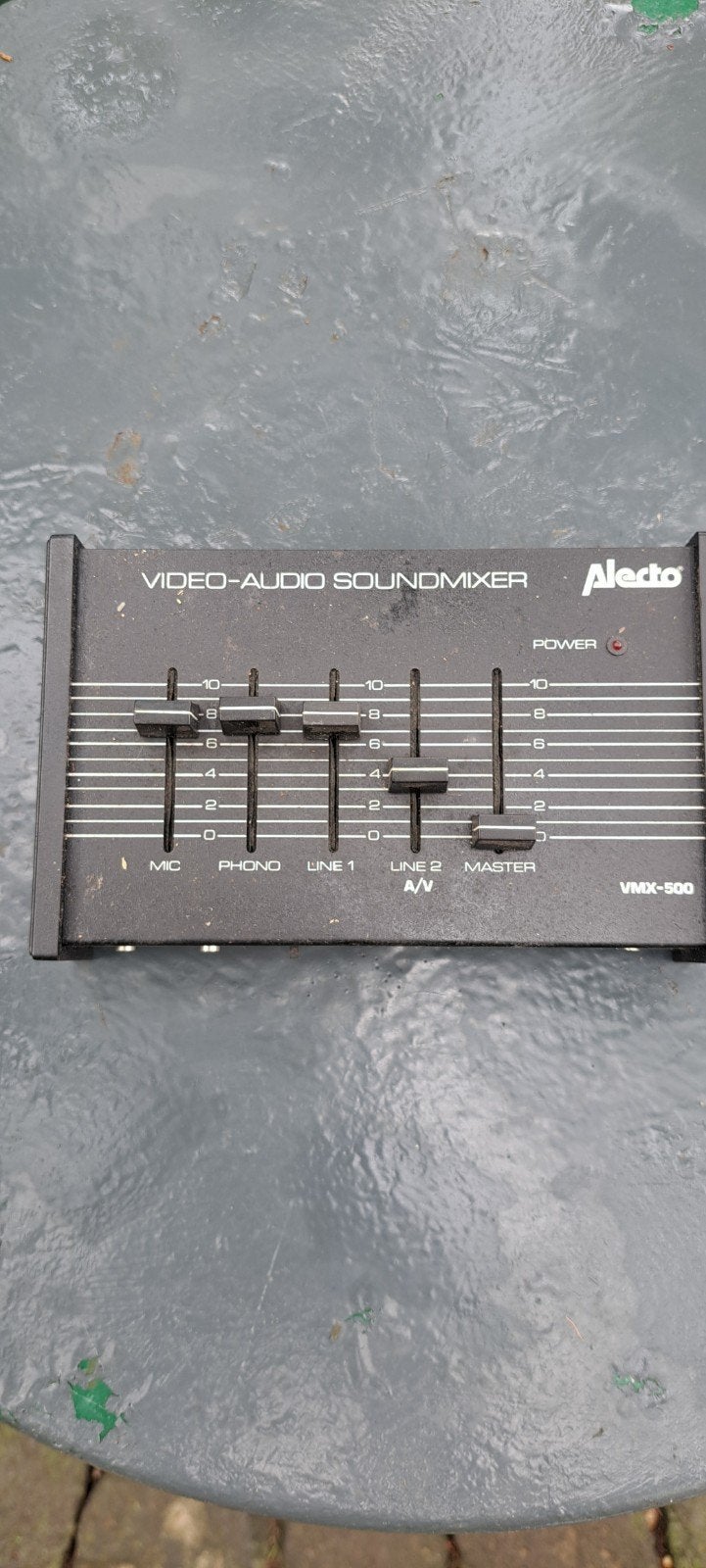 Alecto VMX-500 Video-Audio Soundmixer, Ophalen of Verzenden, Gebruikt, Minder dan 5 kanalen, Microfooningang