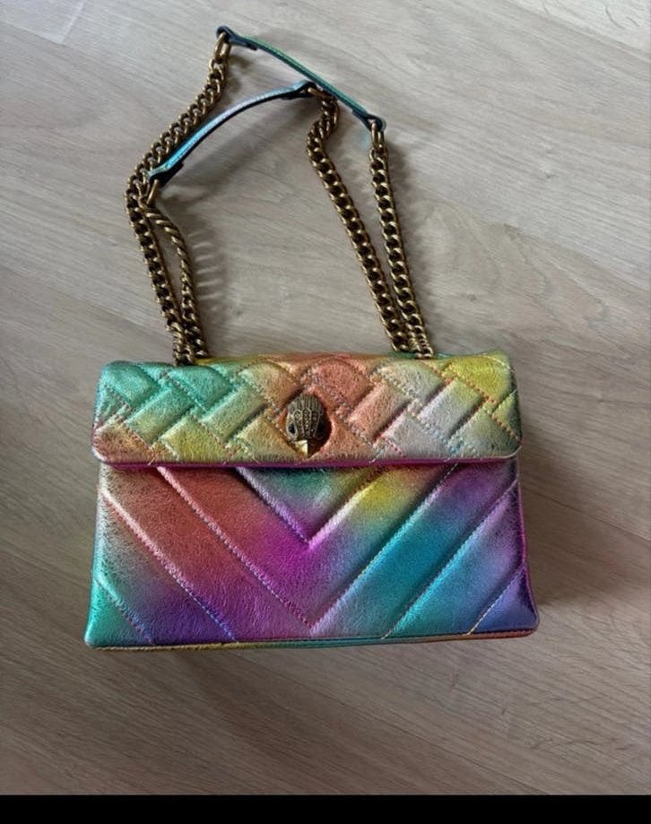 Kurt Geiger regenboog tasje met ketting, Ophalen, Zo goed als nieuw, Overige kleuren, Schoudertasje
