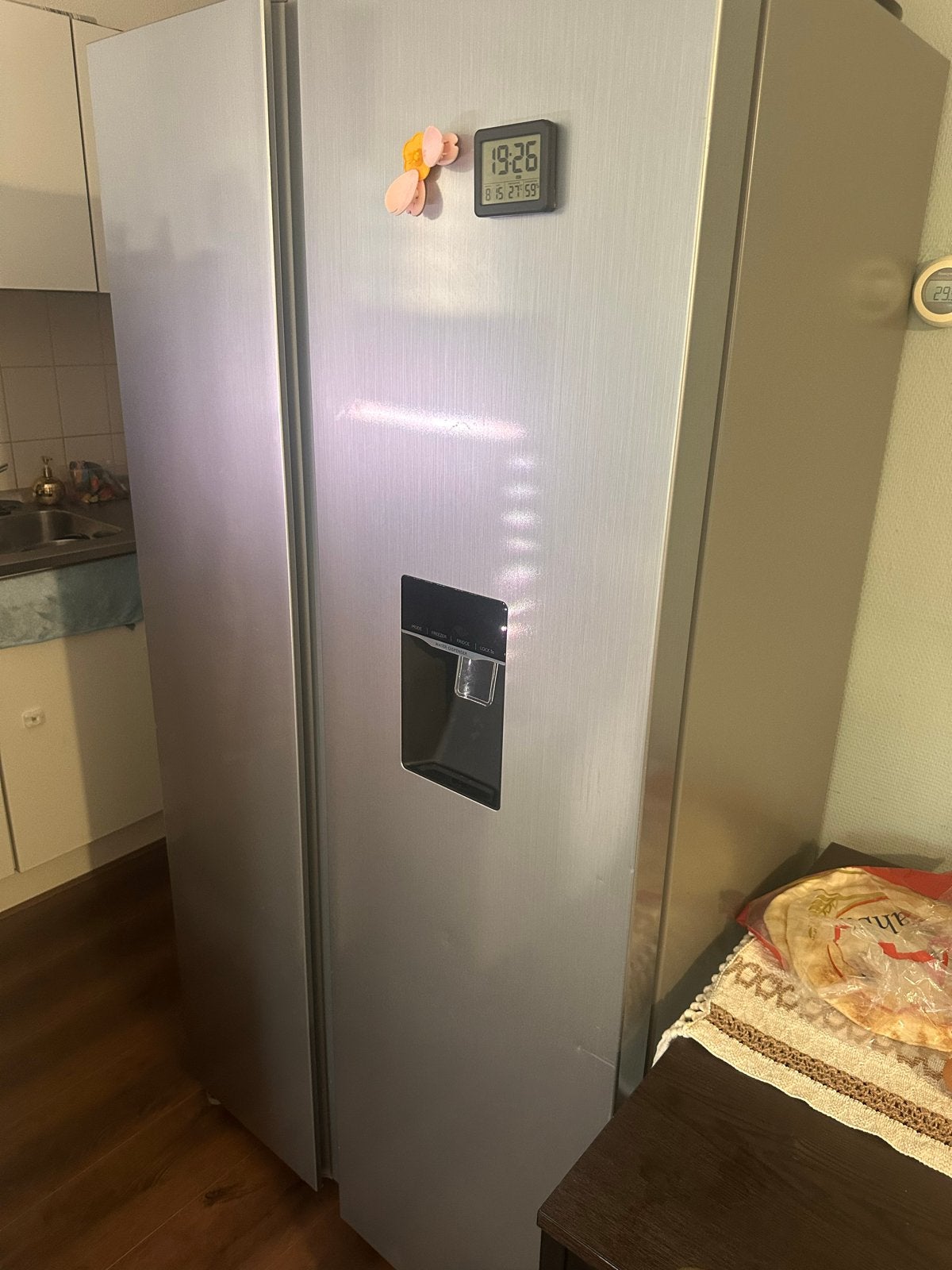 Koelkast, combi wasmachine, bureau en stoel, Ophalen, Gebruikt, 200 liter of meer, 60 cm of meer