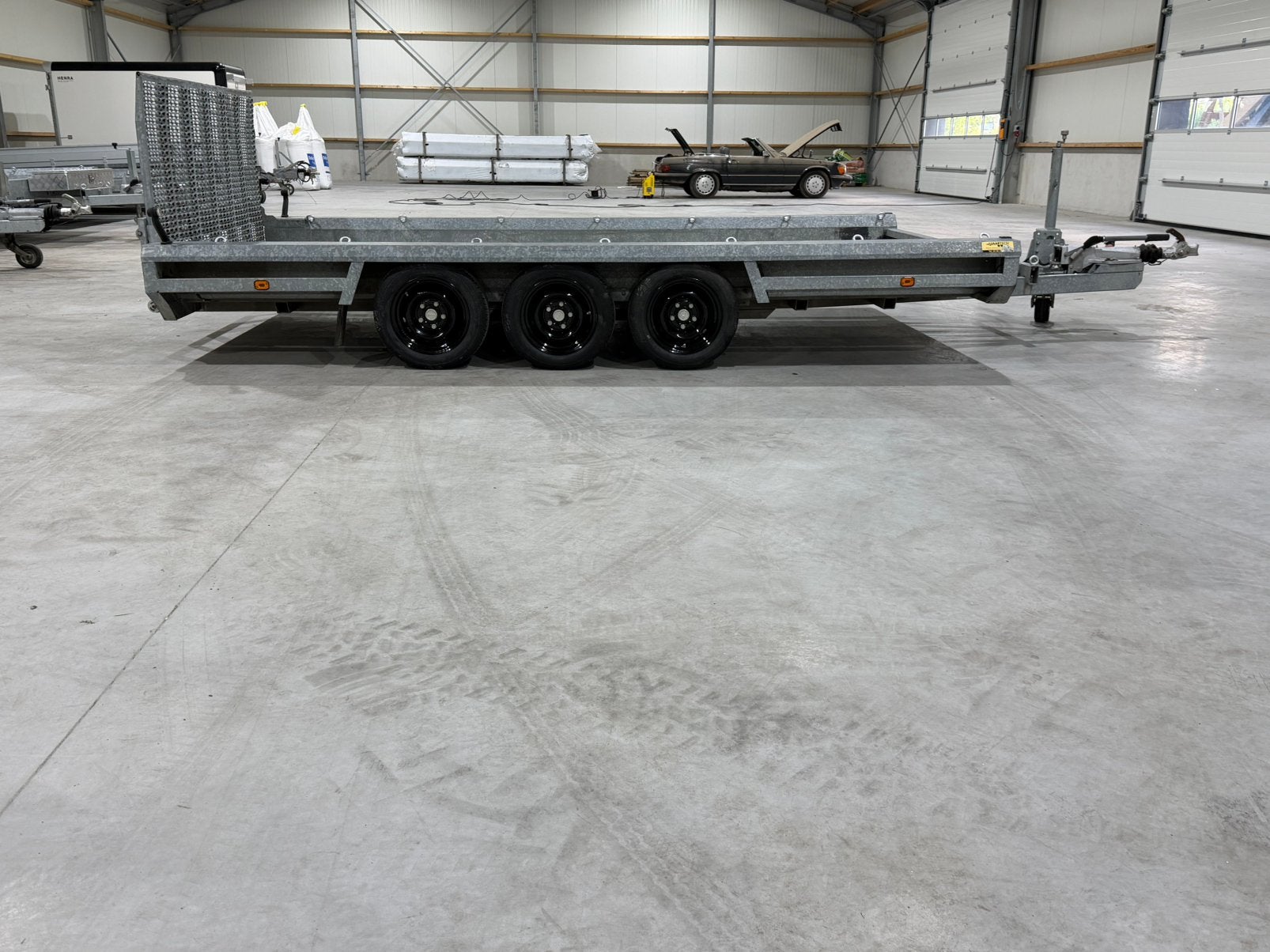Hulco terrax 3 machinetransporter 3500 kg, Auto diversen, Aanhangers en Bagagewagens, Ophalen of Verzenden, Zo goed als nieuw