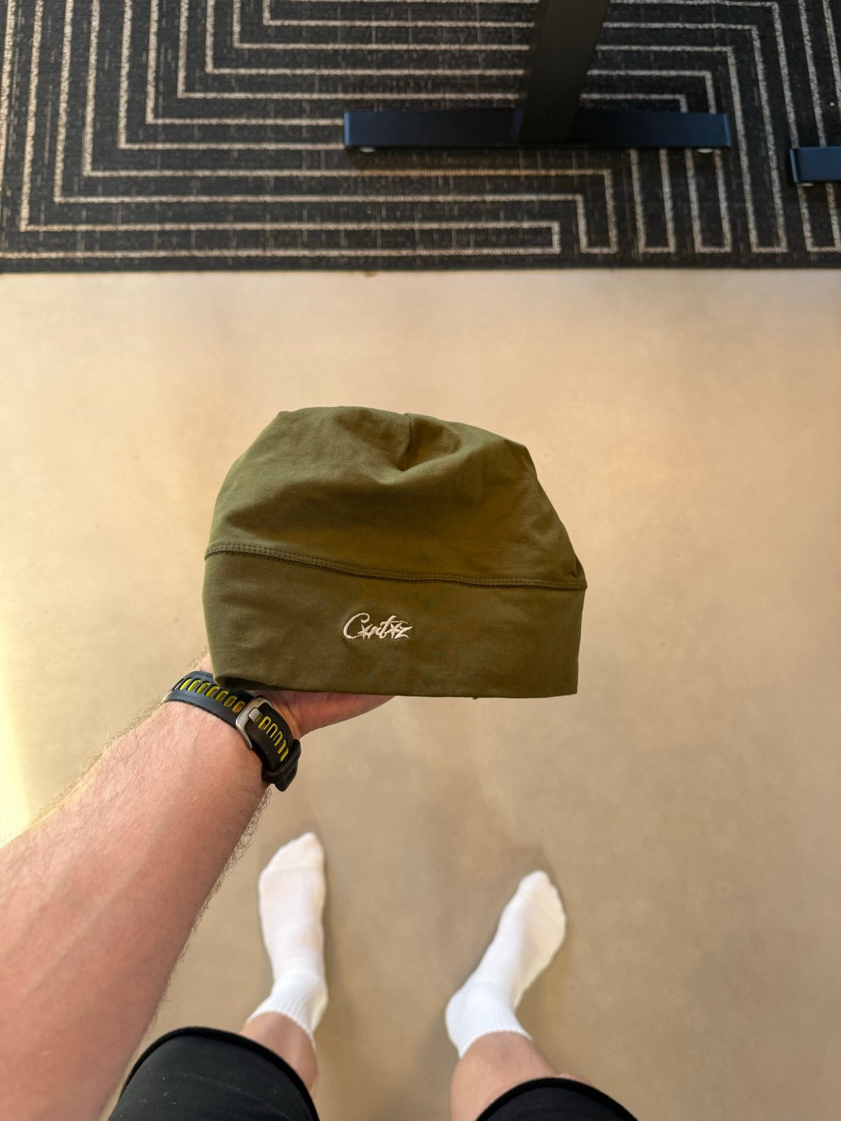 Corteiz Skullcap Beanie Groen, Nieuw, Overige maten, Ophalen of Verzenden, Corteiz