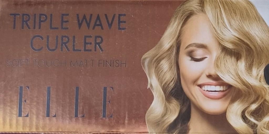 Elle Professional Triple Wave Curler | Mermaid Waves, Ophalen of Verzenden, Nieuw, Krultang of Stijltang