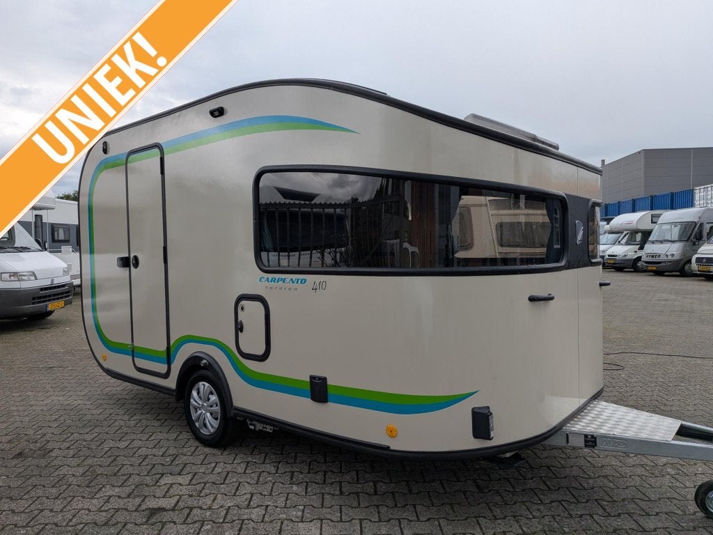Unieke caravan: Carpento 410 met airco, mover 1e eigenaar!, Overige merken, Standaardzit, Bedrijf, 4 tot 5 meter