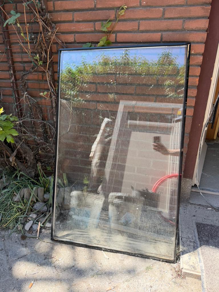 Raam dubbel glas, Doe-het-zelf en Verbouw, Glas en Ramen, Ophalen, Gevelraam of Ruit, Gebruikt, Minder dan 80 cm