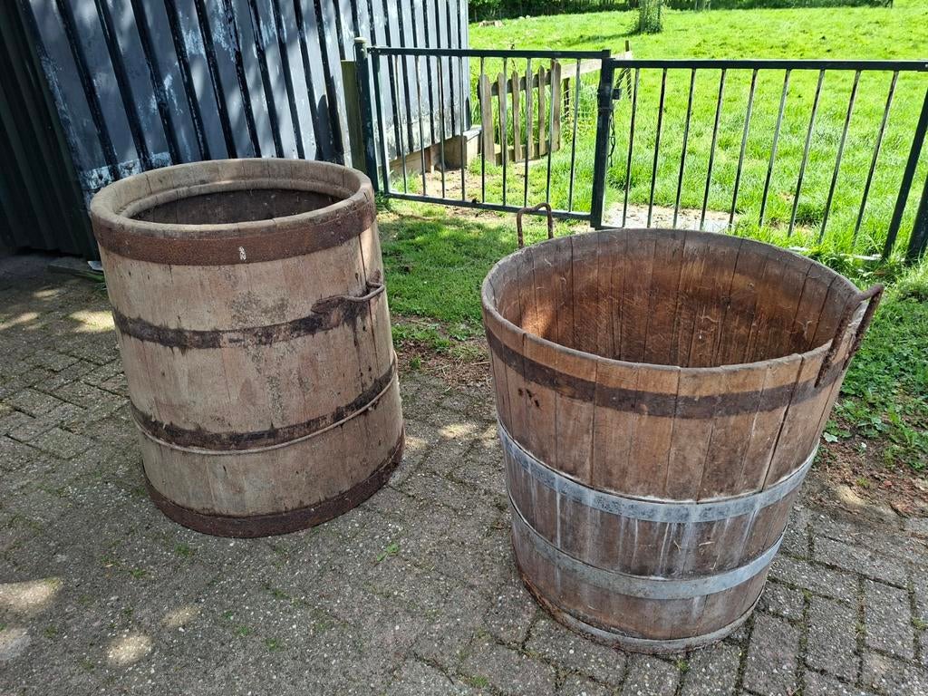 Te koop: houten weikuip en karnton., Tuin en Terras, Ophalen of Verzenden, Gebruikt, Hout