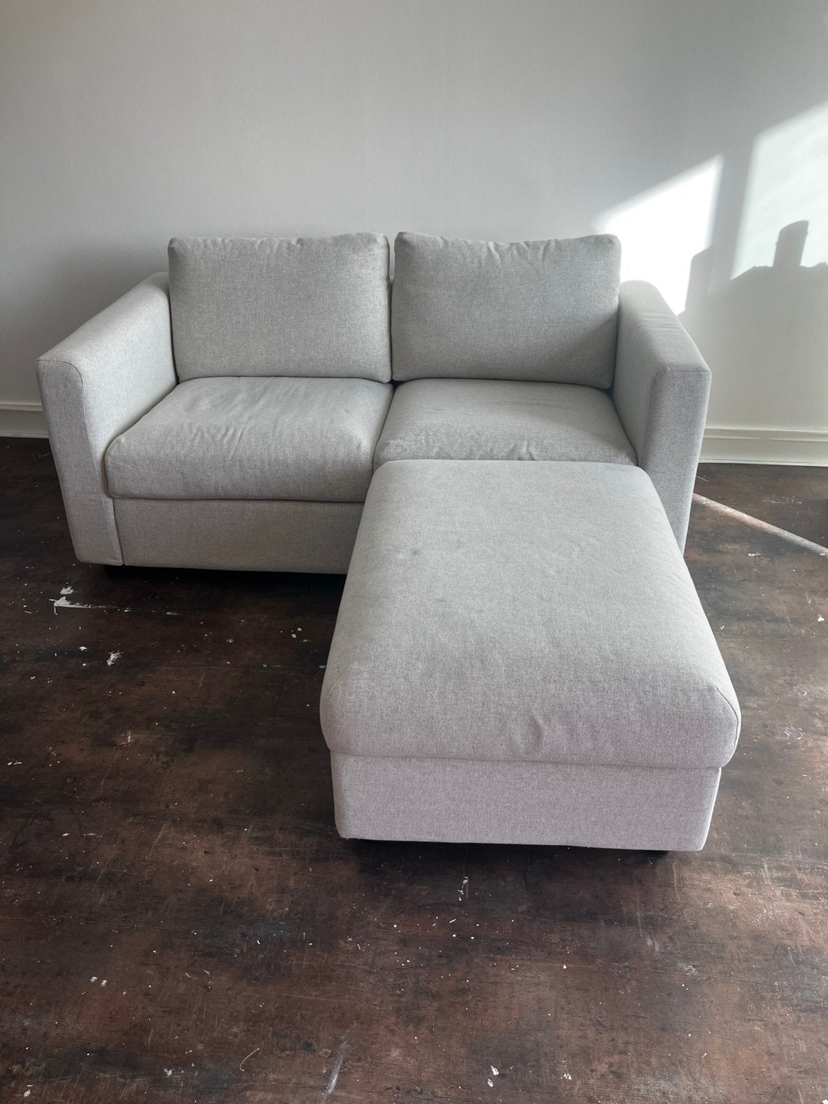 Ikea Vimle 2-zits bank met voetenbank, Huis en Inrichting, Ophalen, Zo goed als nieuw, Stof, Modern