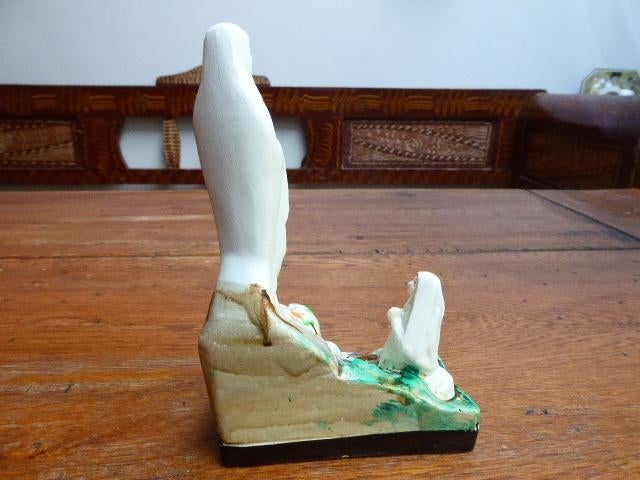 Mooi gipsen beeldje van Maria met Bernadette, Lourdes, Antiek en Kunst, Ophalen of Verzenden