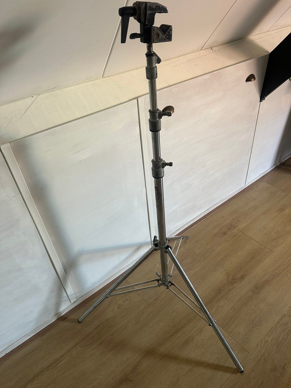 Matthews statief met manfrotto super clamp, Ophalen, Gebruikt, 175 cm of meer, Driepoot
