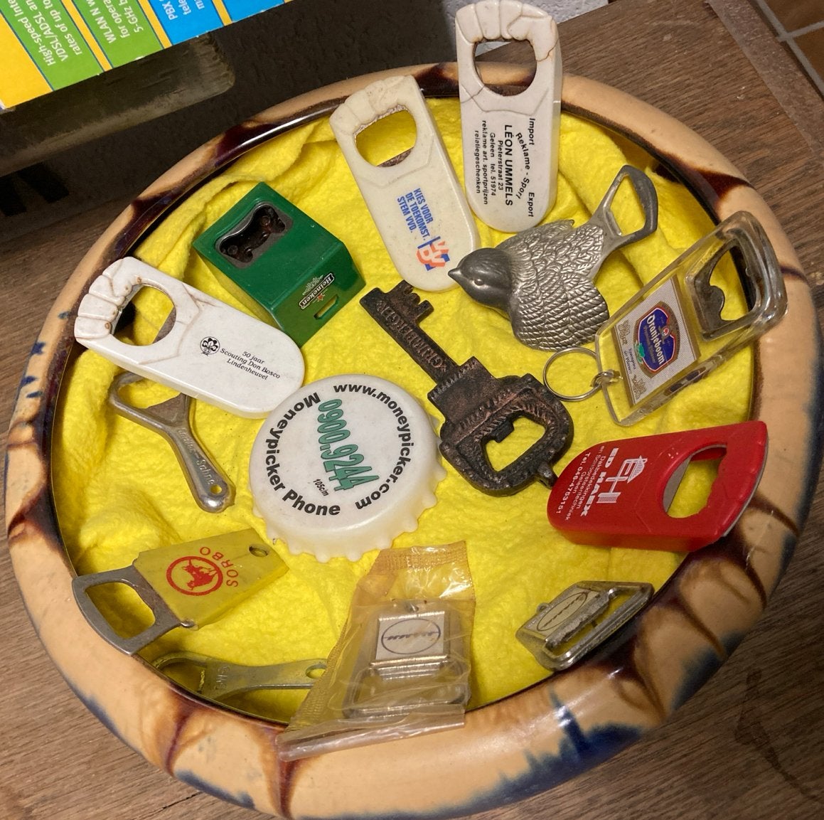 Flessenopeners, Vintage, Gebruikt, Meerkleurig, Ophalen of Verzenden