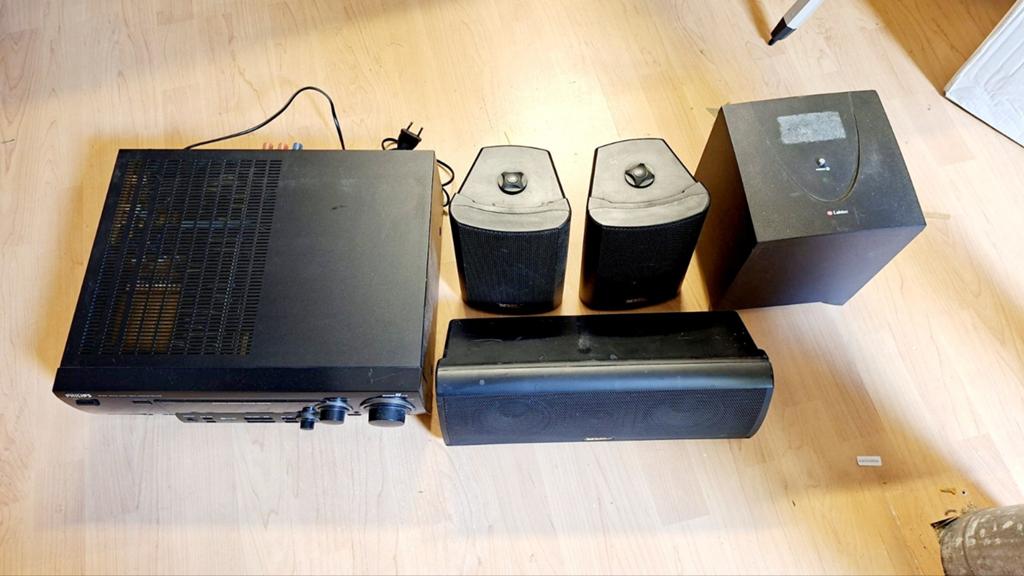 Philips matchline home cinema set dvdrecorder, versterker, Ophalen, Philips, 70 watt of meer, Zo goed als nieuw