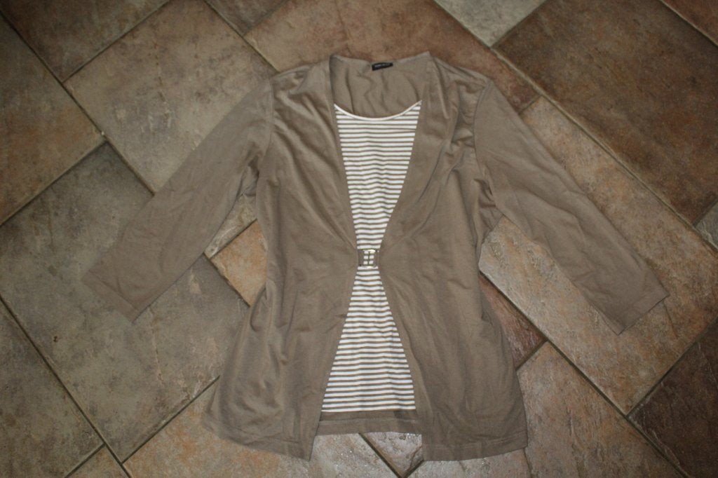 Gerry Weber prachtig tuniek met vast vest mt 44, Meerkleurig, ., Maat 42/44 (L), Ophalen of Verzenden
