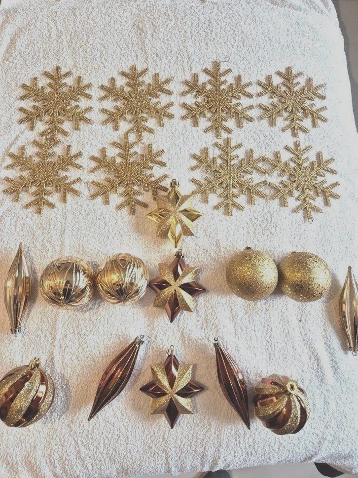 kerst ballen hangers 21st. goud glinsterend zgan(geen glas), Ophalen, Goud, Goud