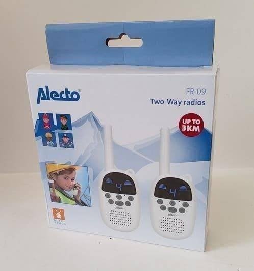 Alecto FR-09 WalkieTalkie set ( 3 km ), Gebruikt, Ophalen of Verzenden, Portofoon of Walkie-talkie, Met broekklem
