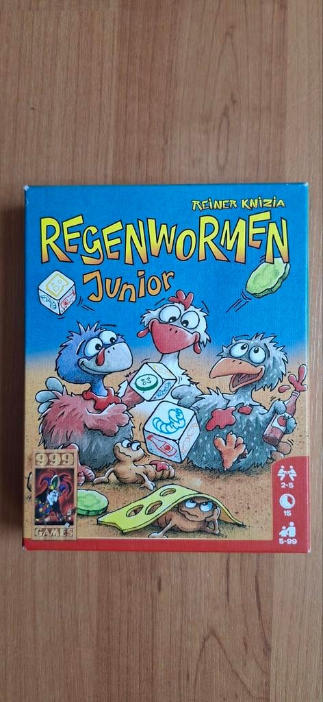 Regenwormen Junior - Nieuw dobbelspel voor kinderen, Vijf spelers of meer, Ophalen of Verzenden, Nieuw, 999 Games