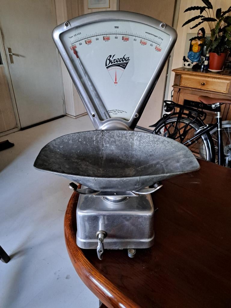 Te koop oude vintage Bizerba slagers weegschaal, Witgoed en Apparatuur, Weegschalen, Ophalen, Minder dan 10 kg