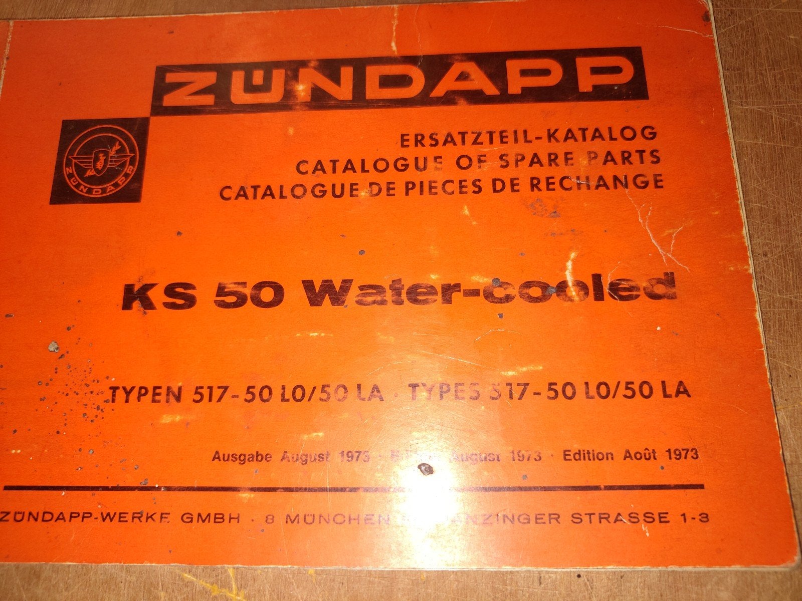Onderdelen catalogus Zündapp Ks50, Fietsen en Brommers, Ophalen of Verzenden