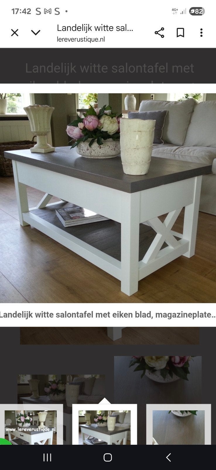 Salontafel, Huis en Inrichting, Tafels | Salontafels, Ophalen, Gebruikt, 100 tot 150 cm, 50 tot 100 cm