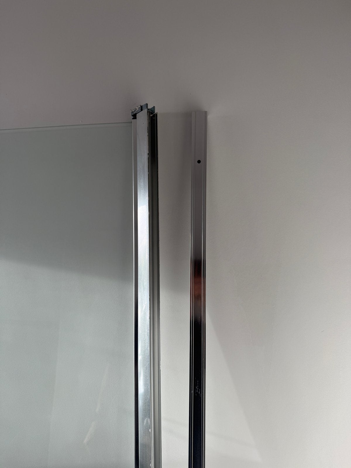 Glazen douchedeur 84,5x195cm (showmodel winkel), Ophalen, Gebruikt, Glas, Douche