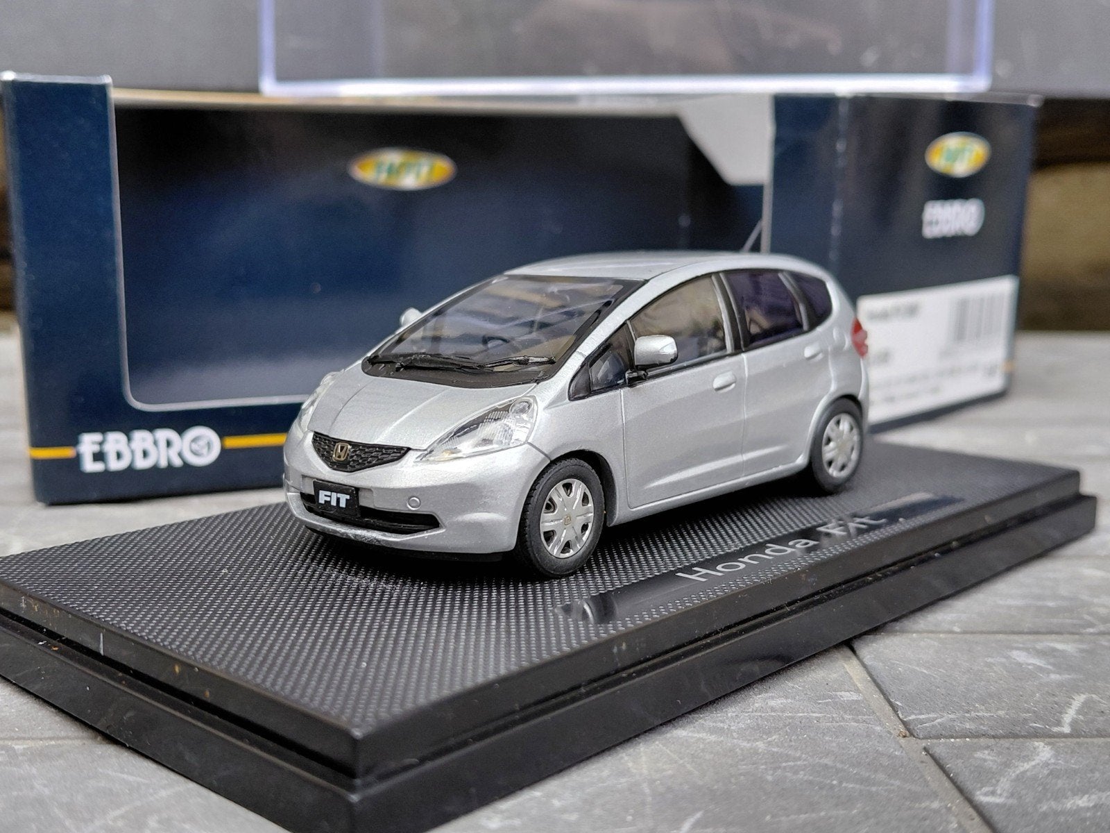 Honda Jazz mk2 (GE) 2007-2011 silver 1/43 Ebbro 43997, Ophalen of Verzenden, Nieuw, Auto, Overige merken