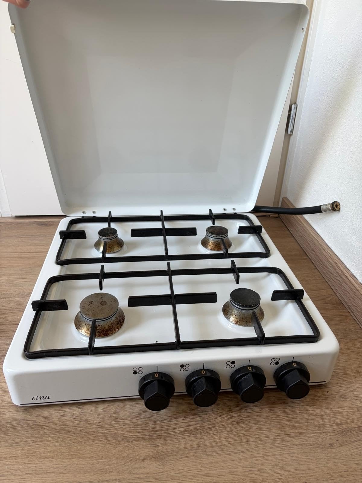 Etna gas kookplaat - 4 pitten, Witgoed en Apparatuur, Fornuizen, Ophalen, Gebruikt, Minder dan 85 cm, 4 kookzones