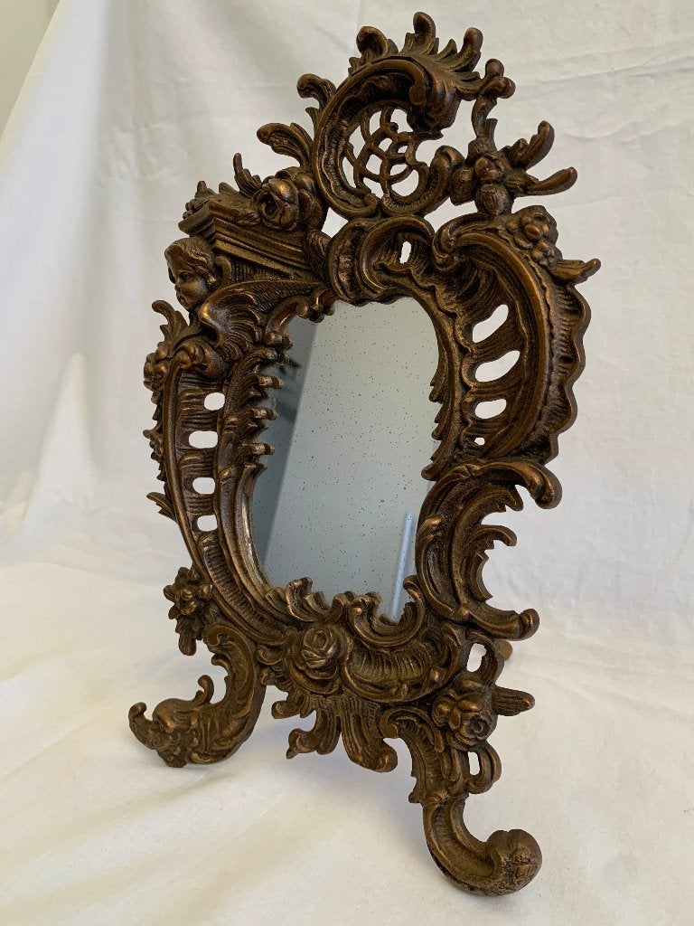 rococo spiegel, Antiek en Kunst, Ophalen of Verzenden, Rechthoekig, Minder dan 50 cm