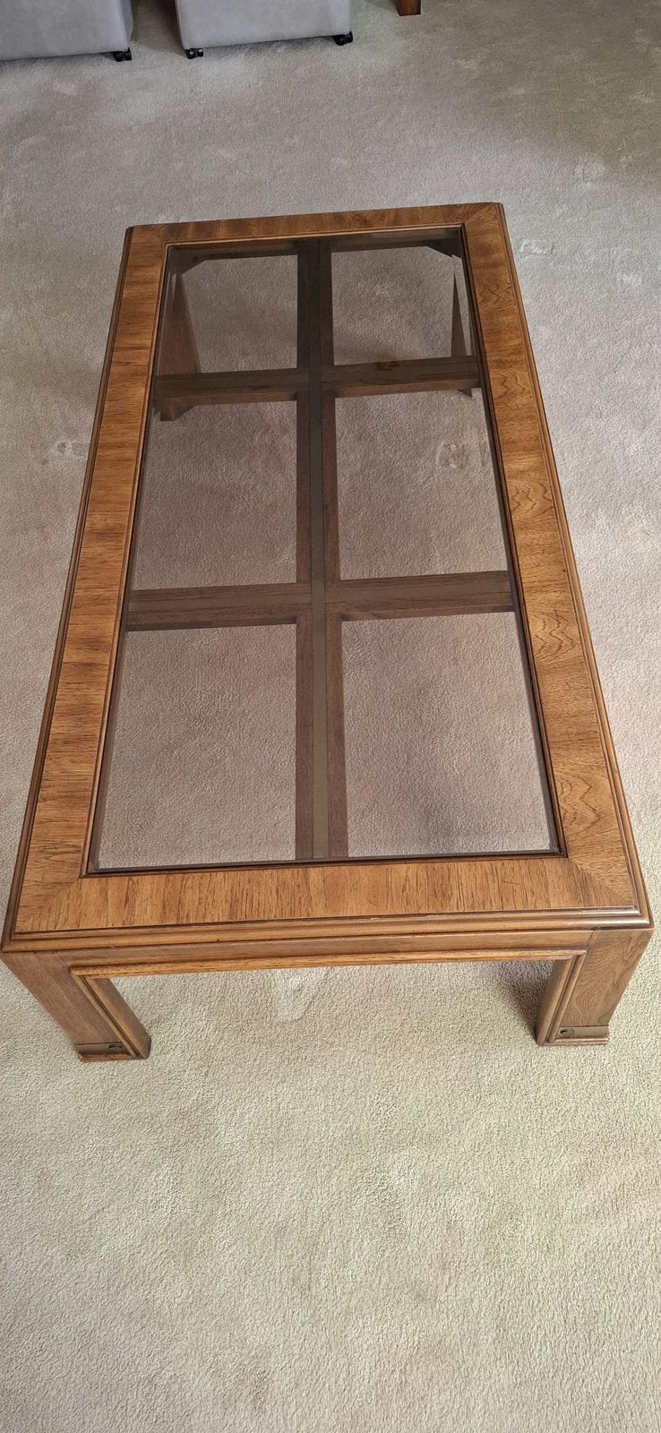 Salontafels designers /DREXEL HERITAGE /Vintage/Hout/glas, Ophalen