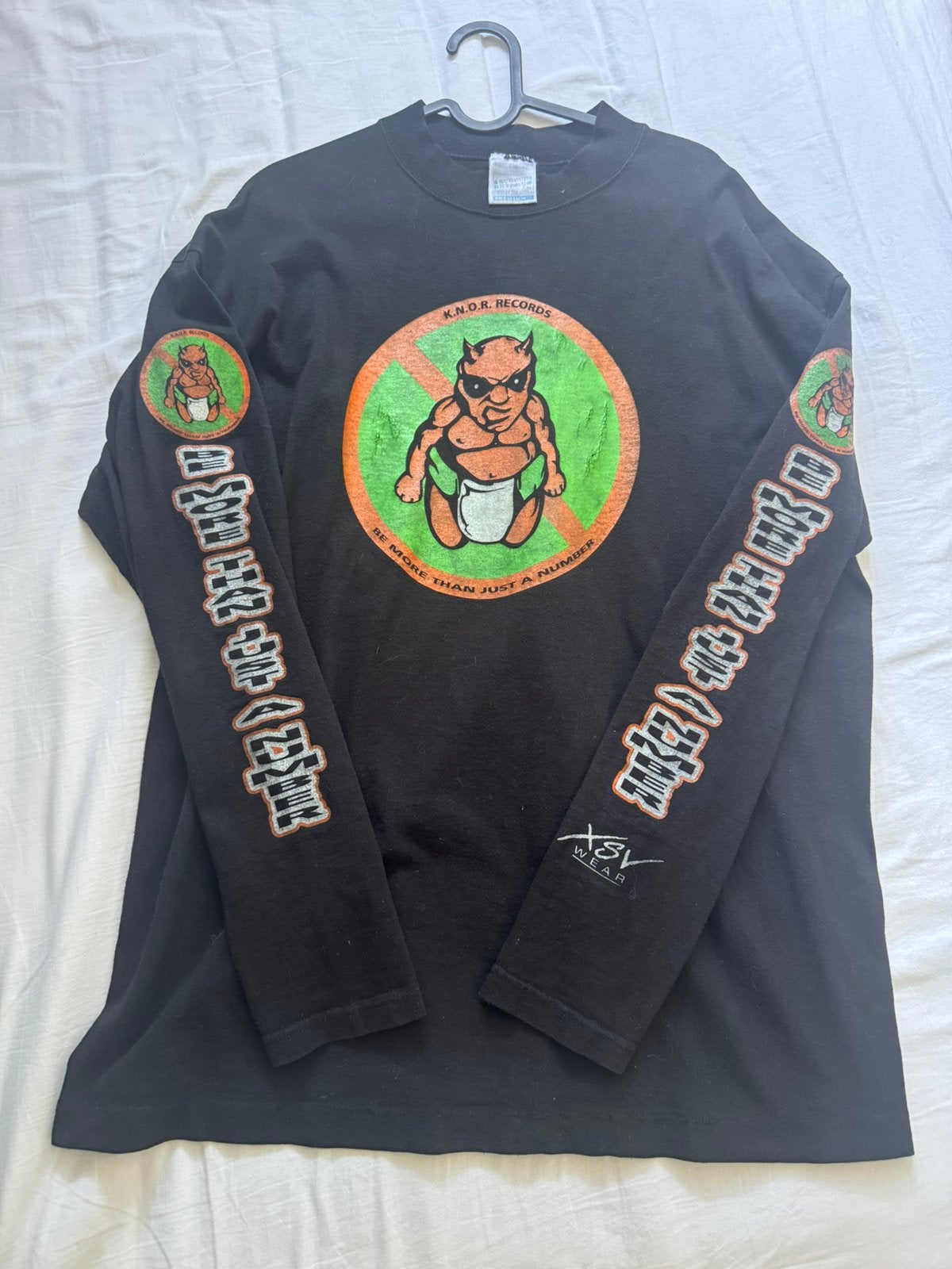 K.N.O.R. Records I’m not a number Longsleeve, Ophalen of Verzenden, Zo goed als nieuw, Maat 56/58 (XL), Zwart
