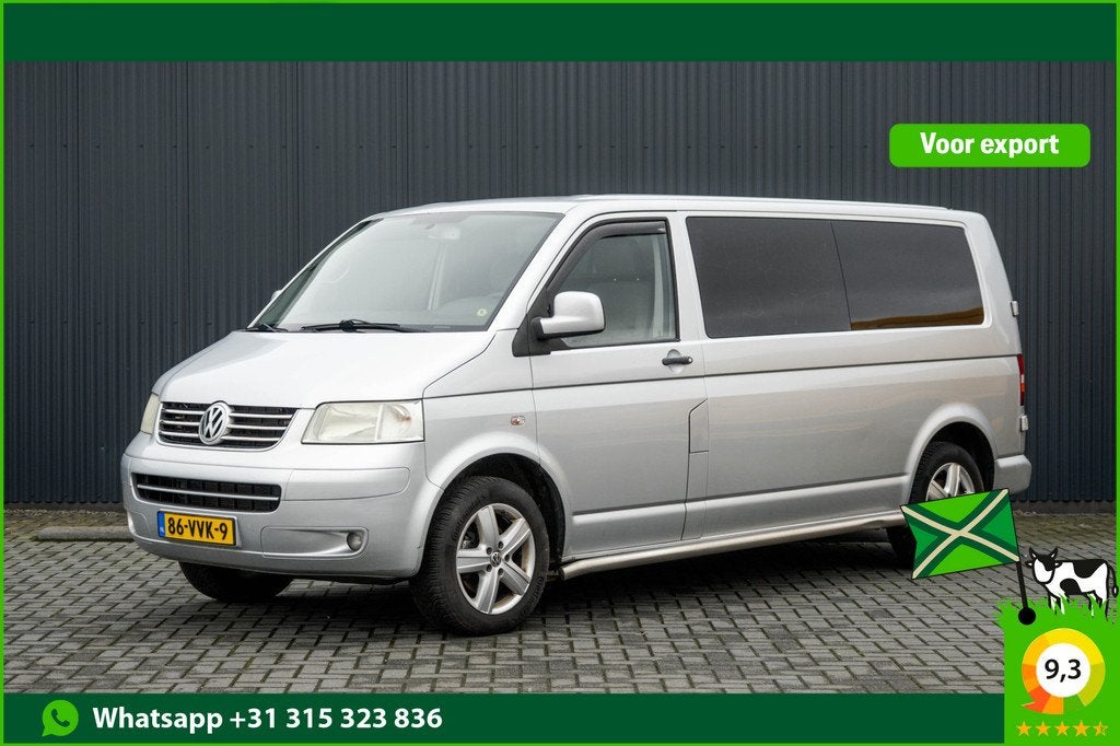 Volkswagen Transporter T5 2.5 TDI 340 L2H1 | 174 PK | Navi |, Stof, Gebruikt, Zwart, Volkswagen