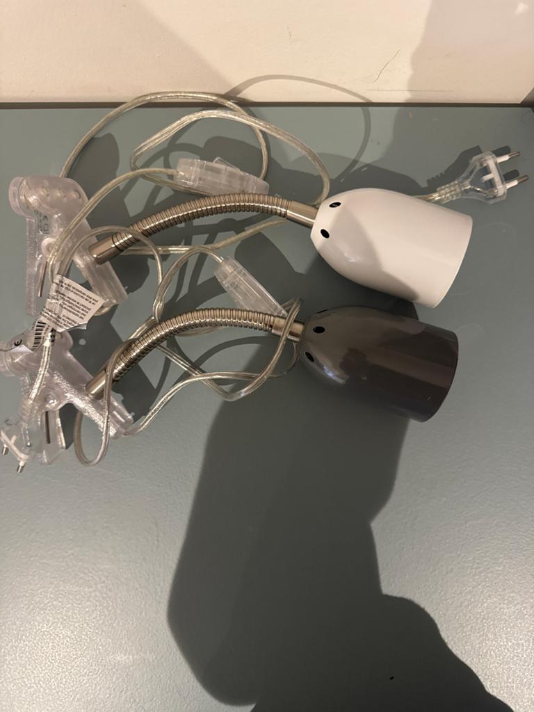 Set van 2 IKEA JANSJÖ LED-spotlampen met klem, Ophalen of Verzenden, Zo goed als nieuw