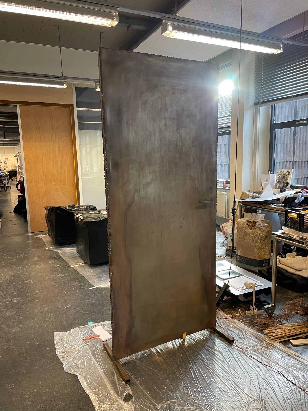 Gratis stalen deur (expositie model) 90x200, Doe-het-zelf en Verbouw, Deuren en Horren, Ophalen, Gebruikt, 80 tot 100 cm, Binnendeur