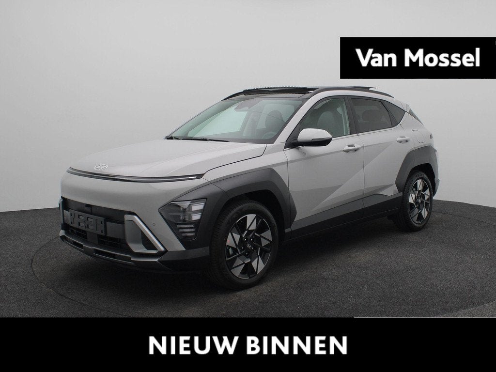 Hyundai Kona 1.6 GDI HEV Premium Sky | Adaptieve Cruise | St, Auto's, Hyundai, 137 pk, Euro 6, Met garantie (alle), Leder