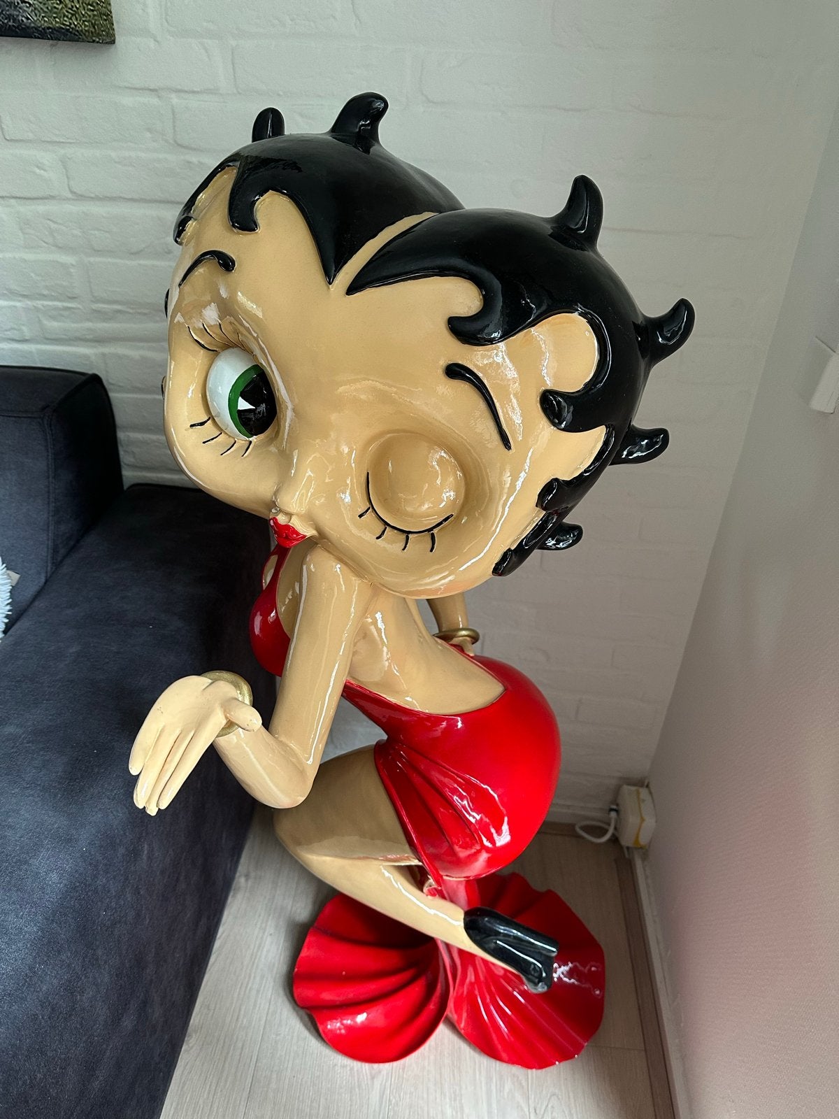 Extra groot Betty Boop beeld (120cm) zonder beschadigingen, Ophalen of Verzenden, Zo goed als nieuw, Mens