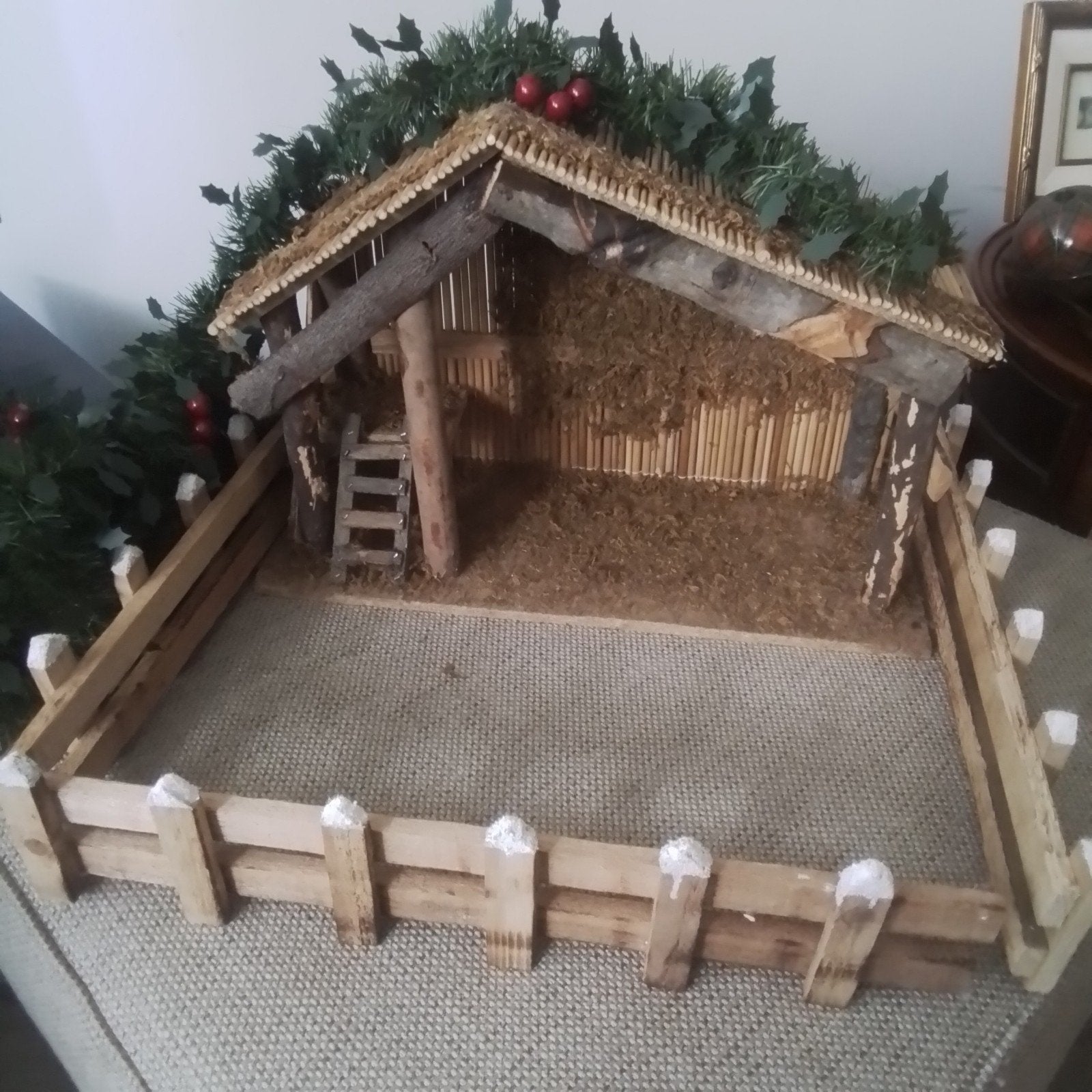Oude Kerststal en losse hekjes, Ophalen of Verzenden
