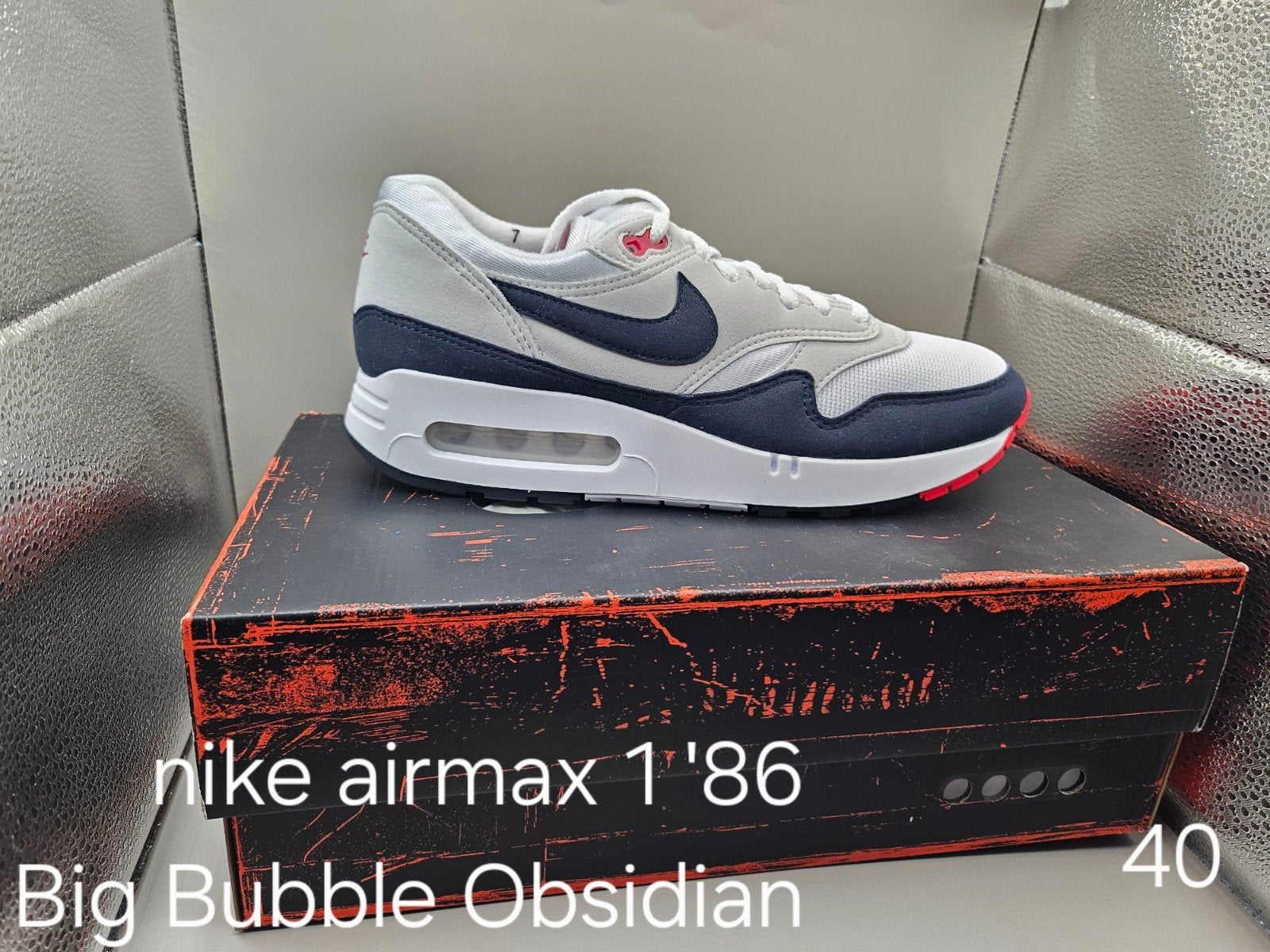 Nike Air Max 1 '86 Big Bubble Obsidian - Maat 40, Nike, Nieuw, Sneakers of Gympen, Verzenden