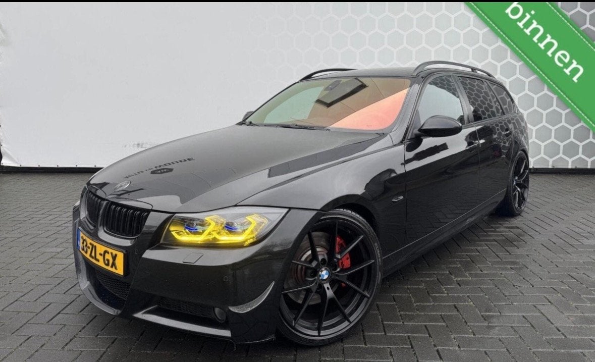 BMW 3-Serie 3.0 D 335 Touring 210KW AUT 2008 Zwart, Auto's, Automaat, 1800 kg, 2993 cc, Zwart
